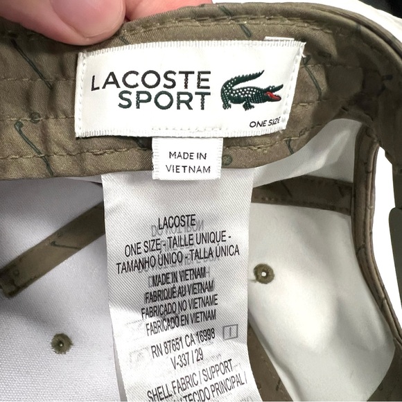 Lacoste Trucker Hat Gray Black Mesh Snapback Cap Crocodile Logo NEW - Picture 8 of 10